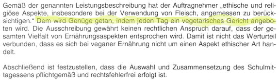 Dem wird 'Genüge getan'?? Wer ist da noch anderer Meinung?!