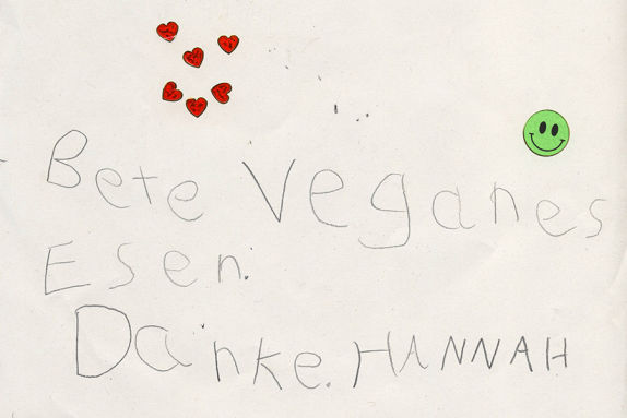 'Bitte veganes Essen!'